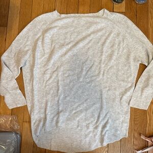 lou and grey boxy boatneck sweater